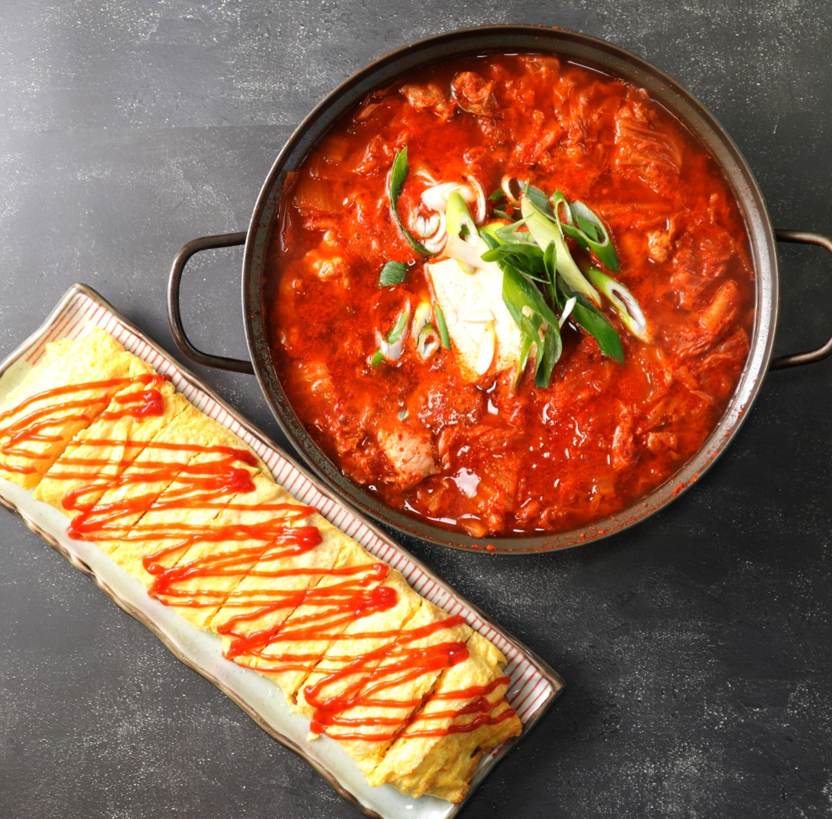 오늘도풍년 아산음봉본점 1인세트 김치찌개 상차림