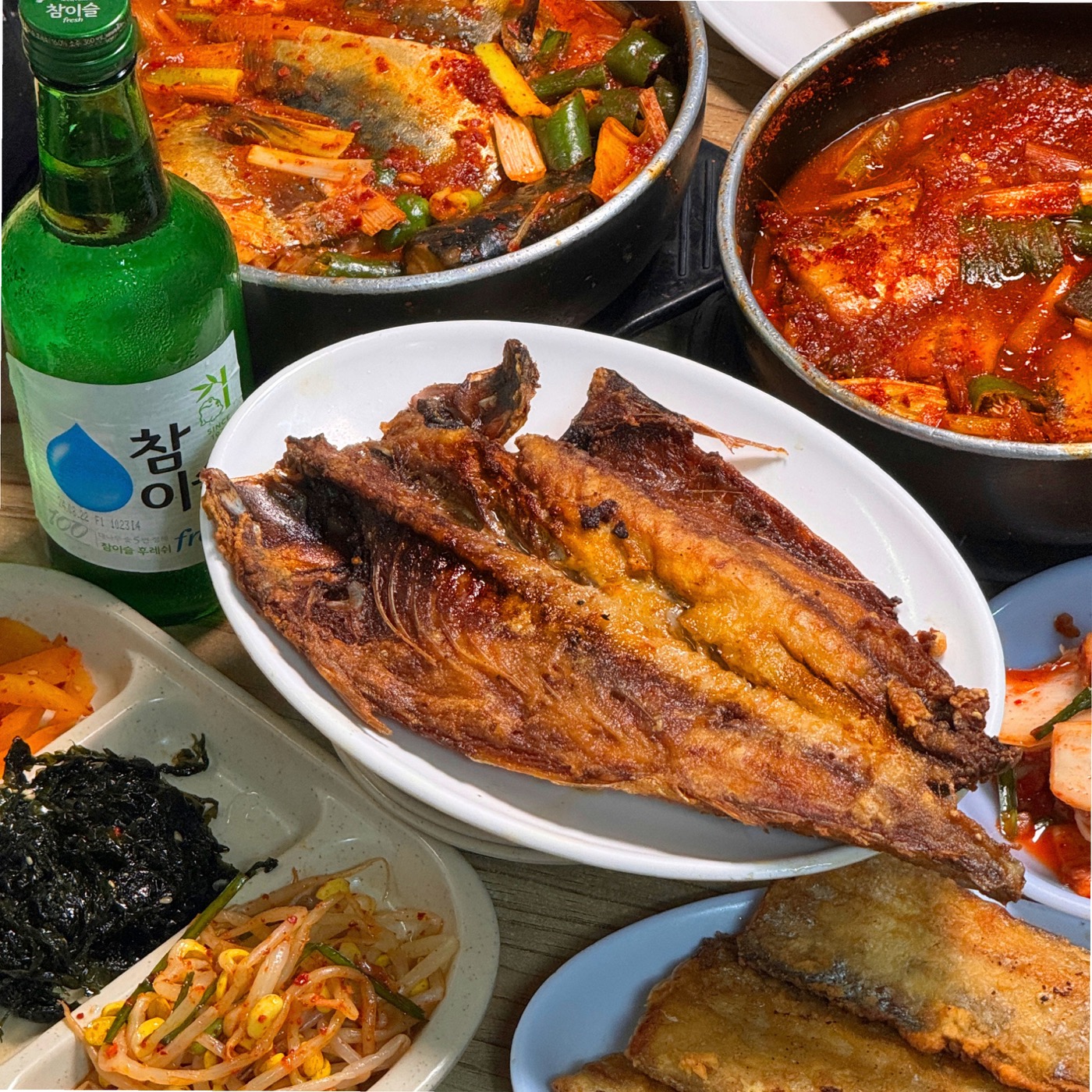 남대문 전주식당 갈치조림 클로즈업, 양념이 배어든 갈치 살과 무