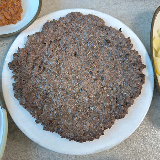 임진각식당 연탄 석쇠 소불고기 한 접시