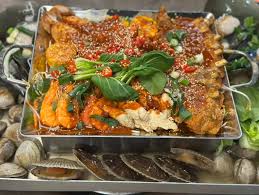 조개극찬 철판찜 클로즈업